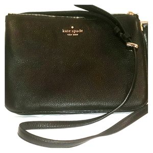 NWT Kate Spade Jackson Triple Gusset Crossbody Bla